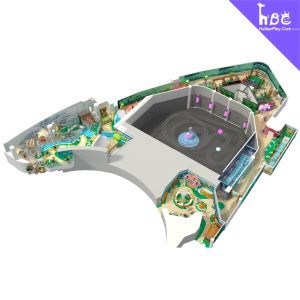 Quality Indoor Pirate Ship Playground with Slides and Climbing Walls for sale