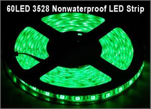 China 3528 led tape Green color 60led/m Non-waterproof IP20 DC12V led lamp for Home Decoration on sale