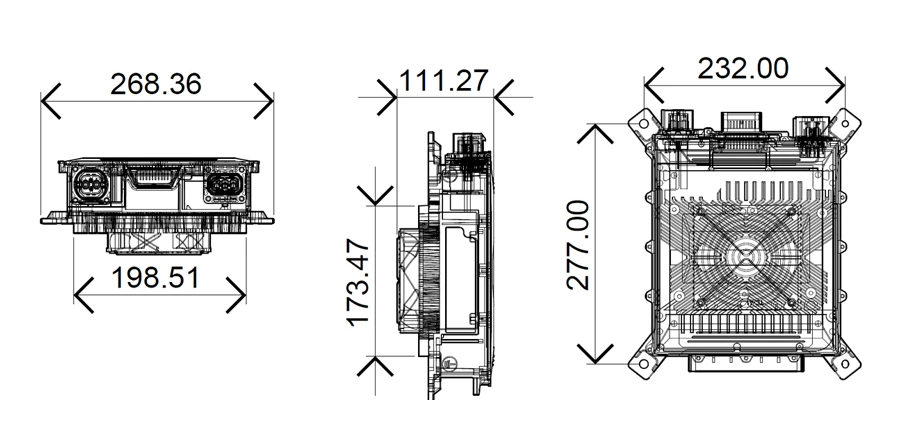 3.3kw 6.6kw Obc on Board Lithium LiFePO4 Battery Charger for Electric Car
