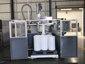 Quality 60L Jerrycan 200L IBC Visual Positioning Pallet Filling Machine With Guardrail for sale