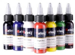 Quality New design 7 Basic Colors Tattoo Ink Set Pigment Kit 1oz (30ml) Professional Tattoo Supply for Tattoo Kit for sale