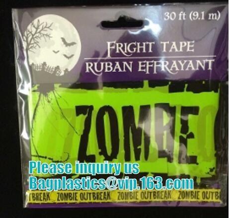 Buy Halloween Caution Tape , Custom Printing Caution Tape Halloween Banner,Halloween Caution Tape zebra tape bagease pack at wholesale prices