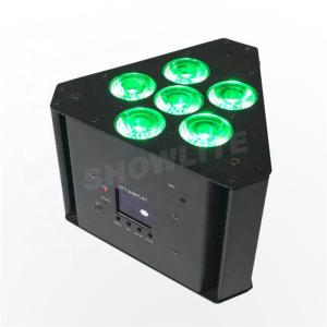 Quality Triangle 6*18W/6*15W/6*10W RGBWA+UV LED Par Can Wash Lights Wifi IOS Or Android Wireless Control with APP for sale