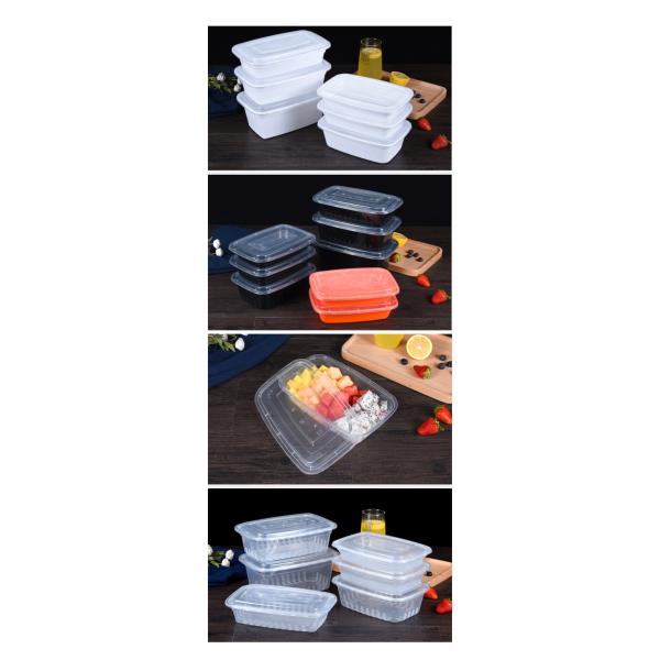 OEM Disposable Take Out Containers Plastic Trays With Lids