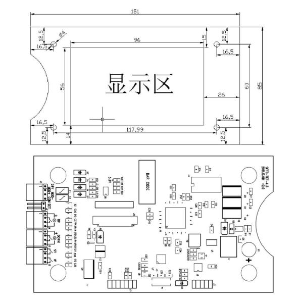 Passenger / Freight Elevator LCD Display 5W DC 12V-DC 30V Customized Logo