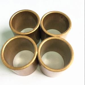Quality Durable Slide Copper Bushing For Marine Gearbox / Flanged Brass Bimetal Bush for sale