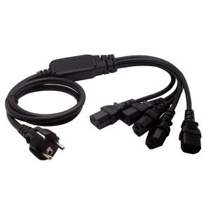 Buy cheap European 3 Pin Male to 5X IEC 320 C13 Cord 1.5M from wholesalers