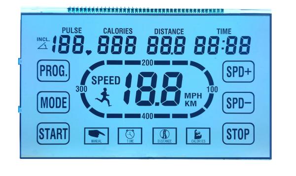 Buy 6 O'clock Transparent STN LCD Display Positive Digit 7 Segment For Running Machine at wholesale prices