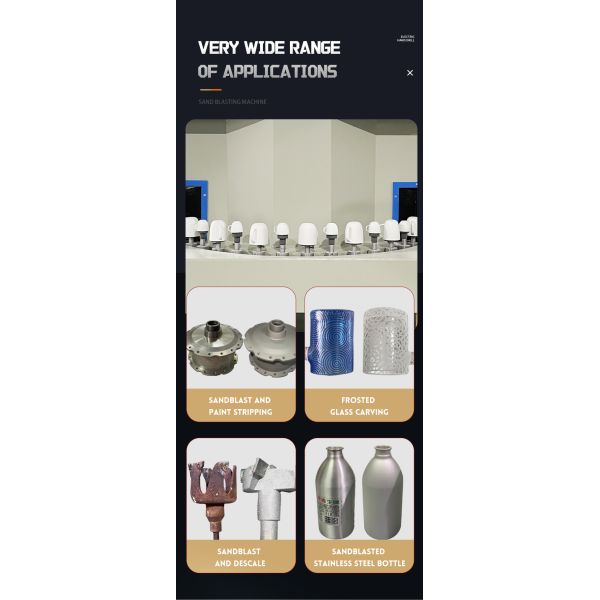 Compact Automatic Sandblaster with Cartridge Dust Collector