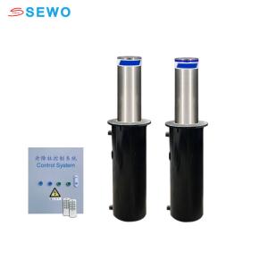 Automatic Electric Bollards Weatherproof Retractable Security Bollard with Remote Control Function