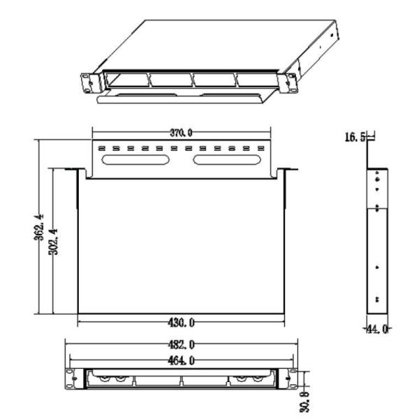 MPO To LC Mtp Cassette Module Single Mode G657A1 Fiber Optic 96 Fibers FTTH