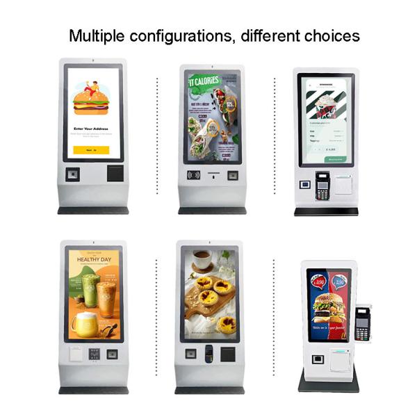 27in Self Ordering Kiosk Food Ordering Kiosk Machine With Voice Assistance