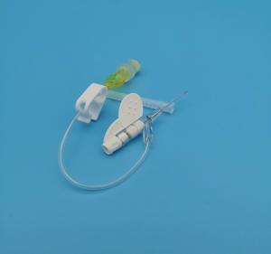 China 24G 	Disposable IV Cannula Butterfly Type Yellow Pediatric Neonatal Infusion on sale