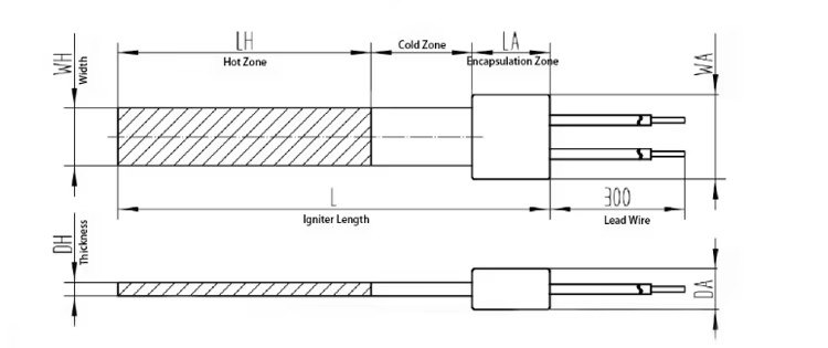 Quick Heating Silicon Nitride Ceramic Heating Element Electric Ceramic Heater for Refractory Applications Ceramic Rods