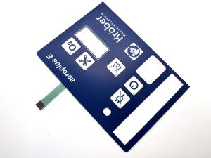 China Glossy Finish Polyester Transparent Window Membrane Panel Switches For CNC Machine on sale