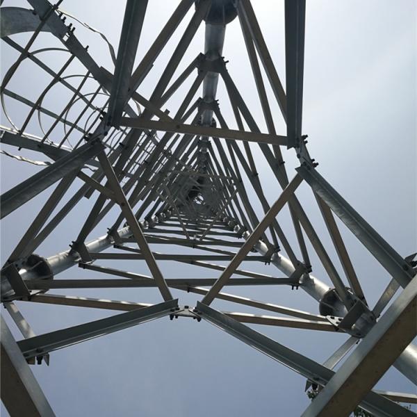 Self Supported Tubular Steel Lattice 5G Cellular Communication Tower