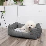 Small Dog Bed Cushion Rectangular Shaped Fancy Eco Friendly Beautifully Designed