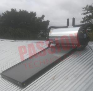 China Blue Film Water Heating System For Home , Blue Titanium Flat Panel Solar Collector on sale