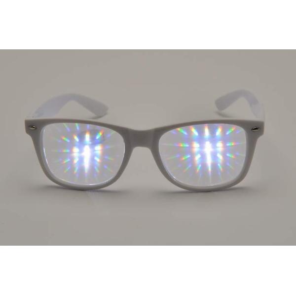 Quality 0.65mm Thicken Lens Light Diffraction Glasses With Plastic Frame for sale