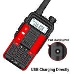 BF-UV10R Walkie-Talkie with 4800mAh Battery IP54 Waterproof and 10W High Power