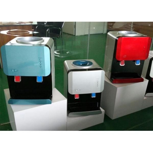 Compressor Cooling Desktop Water Cooler Dispenser Machine Three Taps Bottled Type