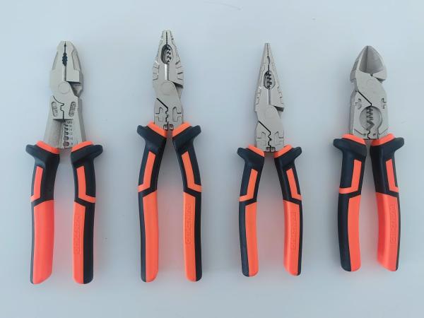 Buy 8" HIGH LEVERAGE MULTI-FUNCTION COMBINATION PLIERS HAND TOOLS HRC 62 WITH CRIMPING FUNCTION HAND TOOLS SET Eccentric Labor-saving at wholesale prices