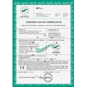 Dongguan Hua Yi Da Spring Machinery Co., Ltd Certifications
