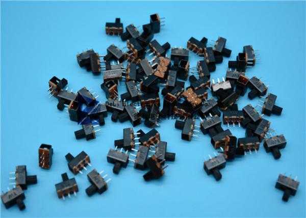 Buy SMD Mini 3 Position Push Button On Off Switch Slide Electrical 50000 Cycles at wholesale prices