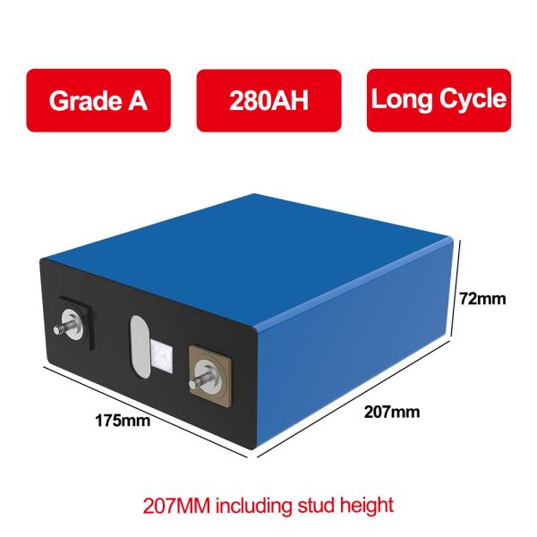 3.2V 280AH Lithium Iron Phosphate Battery Cell - High Capacity and Long-lasting Power Solution