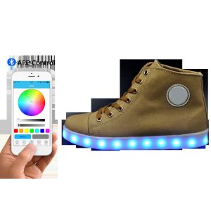 App Controlled Light Up Shoes , Custom Simulation Led Luminous Shoes
