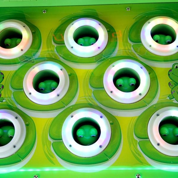 Kids Crazy Frog Redemption Arcade Machines Hit Hammer Coin Pusher Type