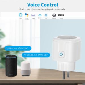 China Fire-resistant PC WIFI Smart Socket with Tuya Software Voice Control on sale