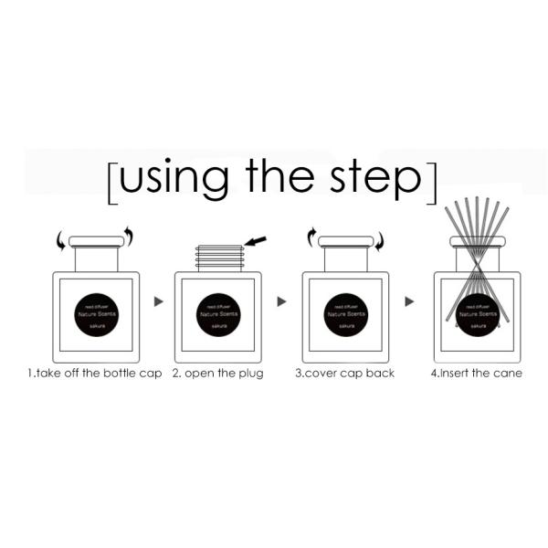 Home Decoration Natural Reed Diffuser Aroma Essence Oil Glass Bottle With Rattan Stick