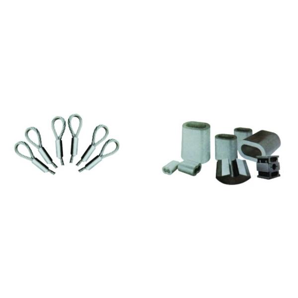 wire rope swaging machine 200T-5000T & DIN Aluminium ferrules