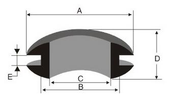 NBR 30 To 90 Shore A Rubber Grommet Firewall Hole Plug