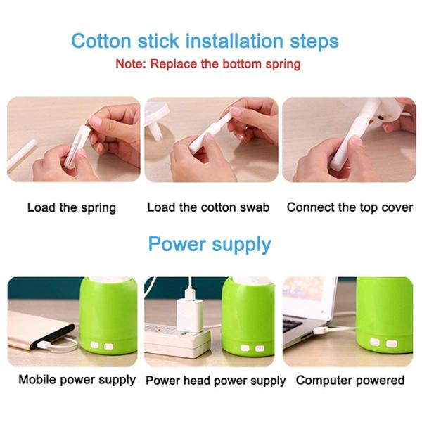 Elegant Flexible USB LED Table Lamp 3 Level Brightness Dimmable With Cool Mist Air Humidifier