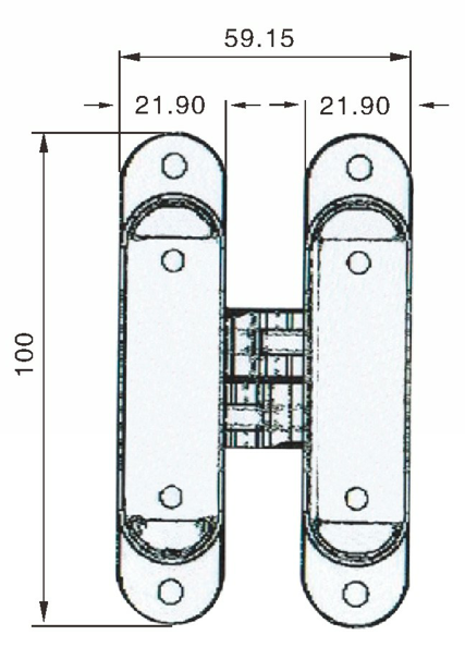 Light Duty 3D Soft Close Concealed Hinges Soss Hidden Hinges Water Resistance