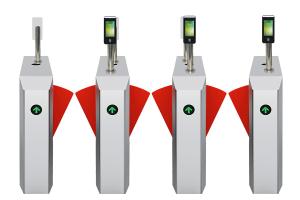 China Electronic Flap Barrier Access Control System Adjustable Delay Closing on sale