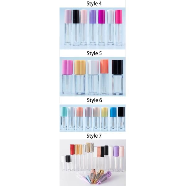 6.5ml Empty Lip Gloss Tube custom logo lipgloss containers with big brush