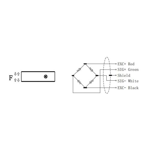 2mv/V 300t Wheel Force Sensor , 700 Ohm Compression Load Cell Sensor