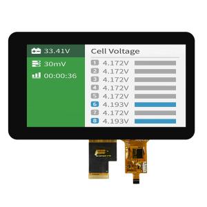 Quality 7 Inch LCD display panel with 250nits Brightness and 800:1 Contrast Ratio for sale