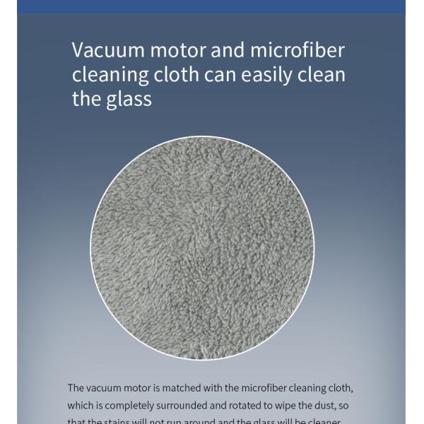 Ultrathin Window Cleaning Robot with Water Spray and Glass Wiper Noise 65dB Household