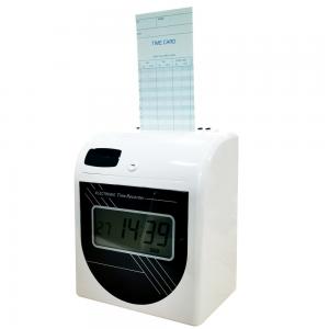 Quality Employee Attendance Digital Time Recorder Desktop Automatic Time Punch Card Machine for sale