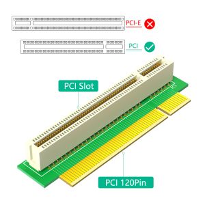 120Pin PCI 32Bit Raiser Card 95x30x20mm for Desktop