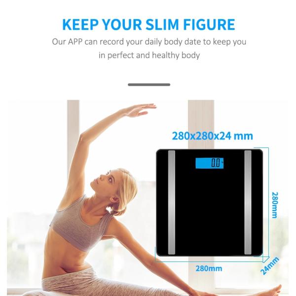 Smart Bluetooth Digital Body Fat Weight Scale