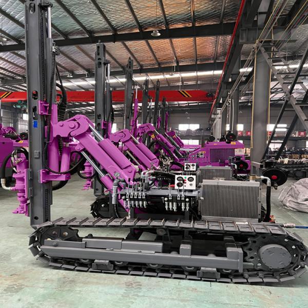 Hydraulic Crawler DTH Drilling Machine Mining Borehole High Efficiency