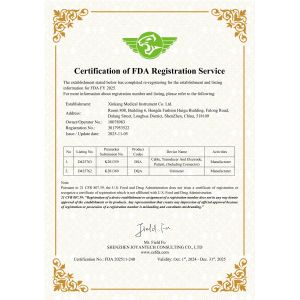 XINKANG MEDICAL INSTRUMENT CO.,LTD. Certifications