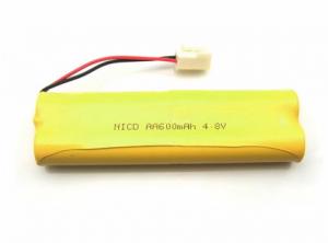 China Customized Ni-Cd Battery Pack with Voltage of 4.8V and Capacity of 600mAh on sale