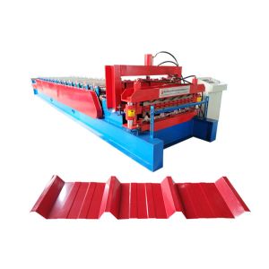 Customized Color Steel Roof Roll Forming Machine , Wall Panel Roll Forming