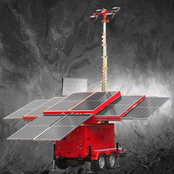High Efficiency Mobile Lighting Tower Mining Solar Light Tower Portable Light Towers